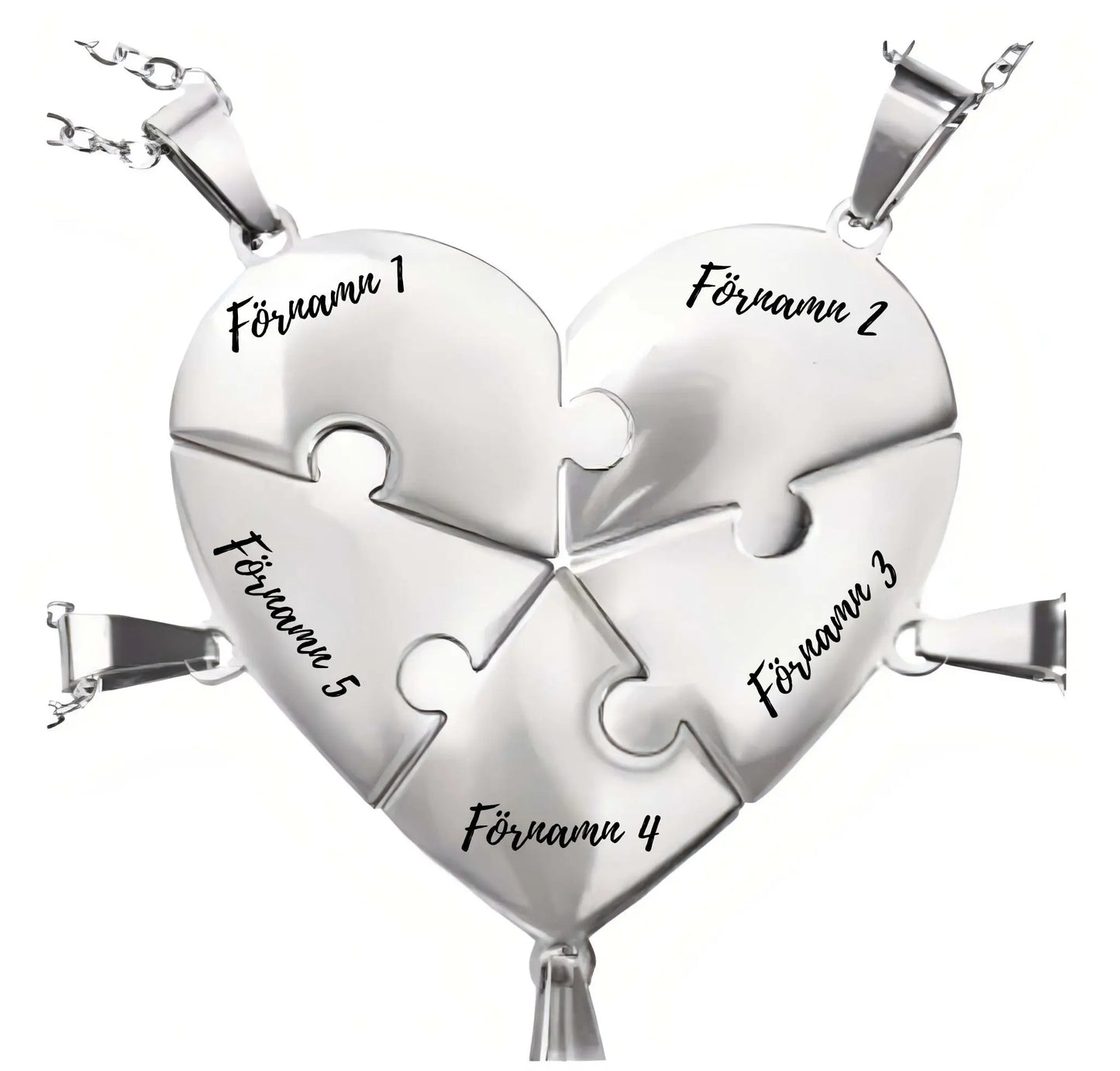 Personligt familjepusselhalsband