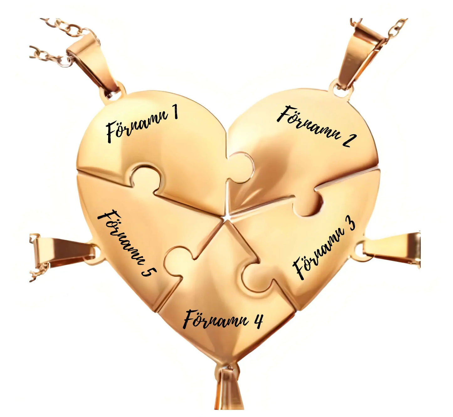 Personligt familjepusselhalsband