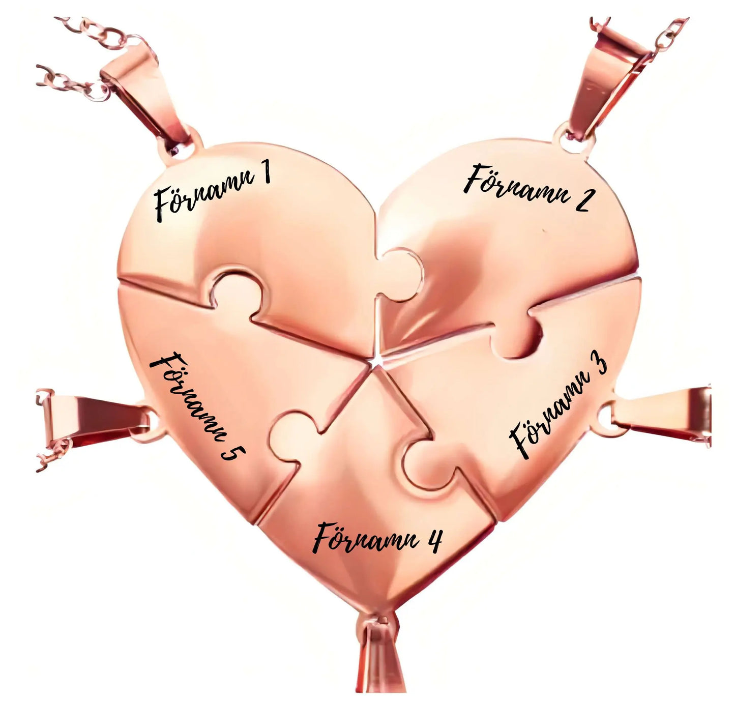 Personligt familjepusselhalsband