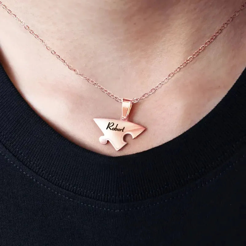 Personligt familjepusselhalsband