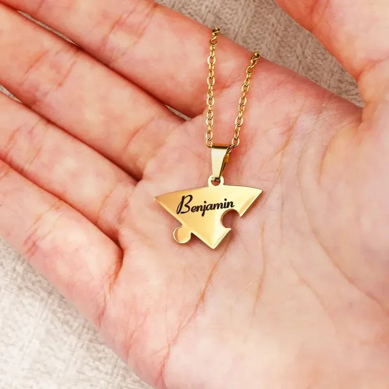 Personligt familjepusselhalsband