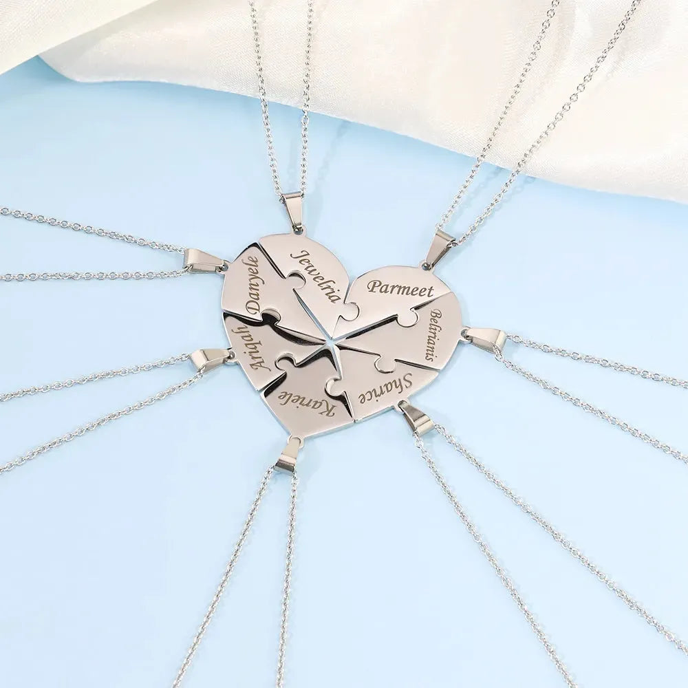 Personligt familjepusselhalsband