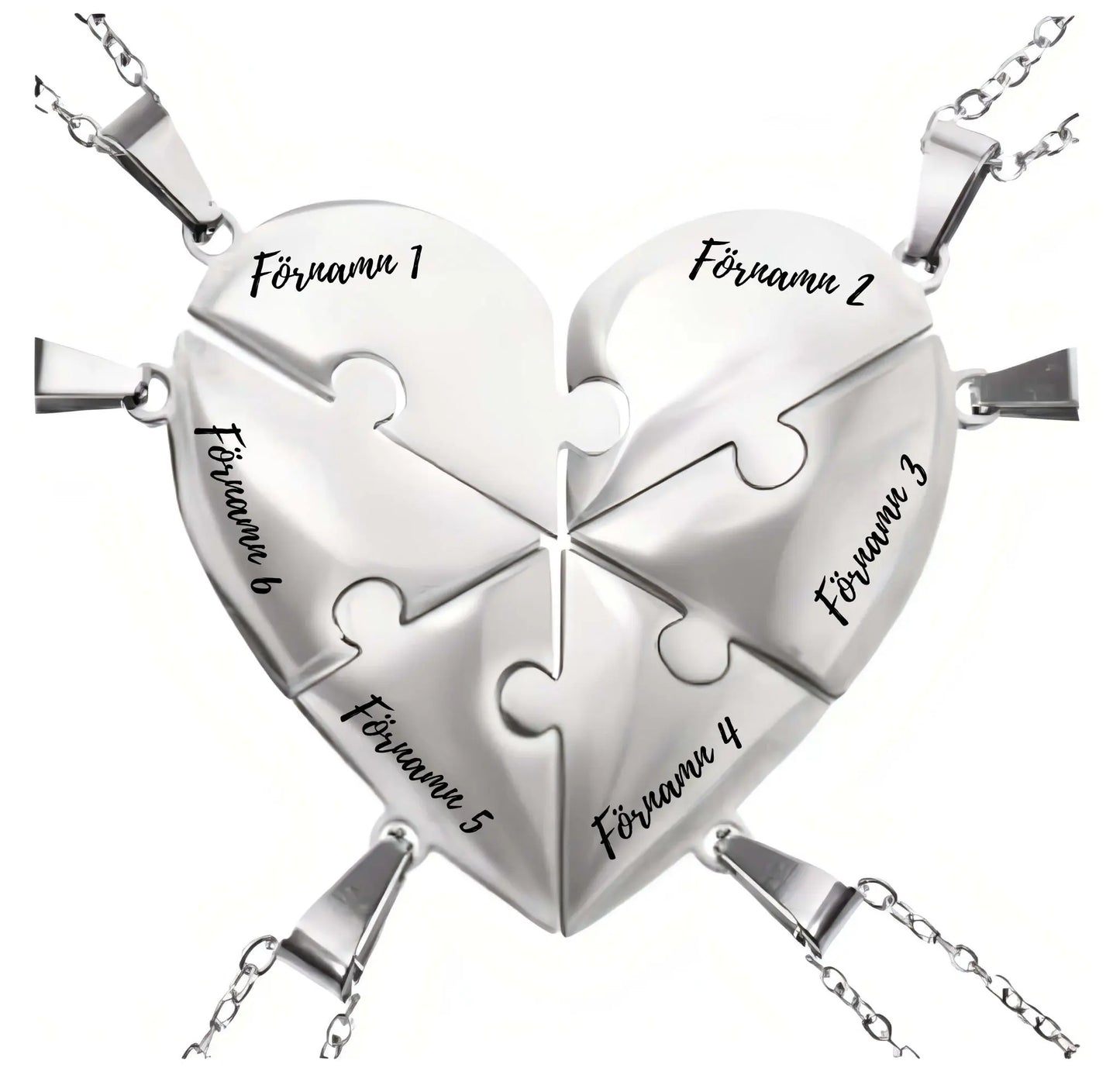 Personligt familjepusselhalsband