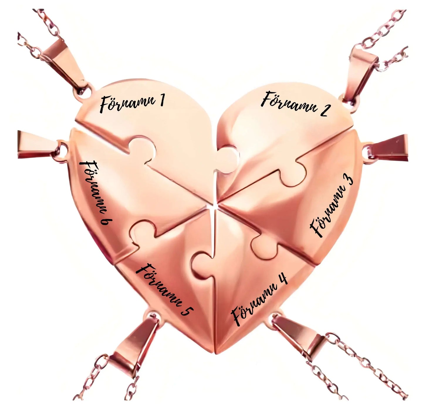 Personligt familjepusselhalsband