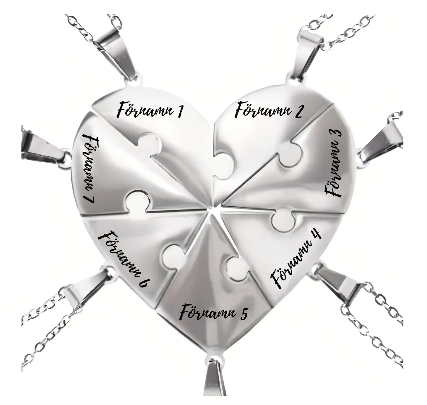 Personligt familjepusselhalsband