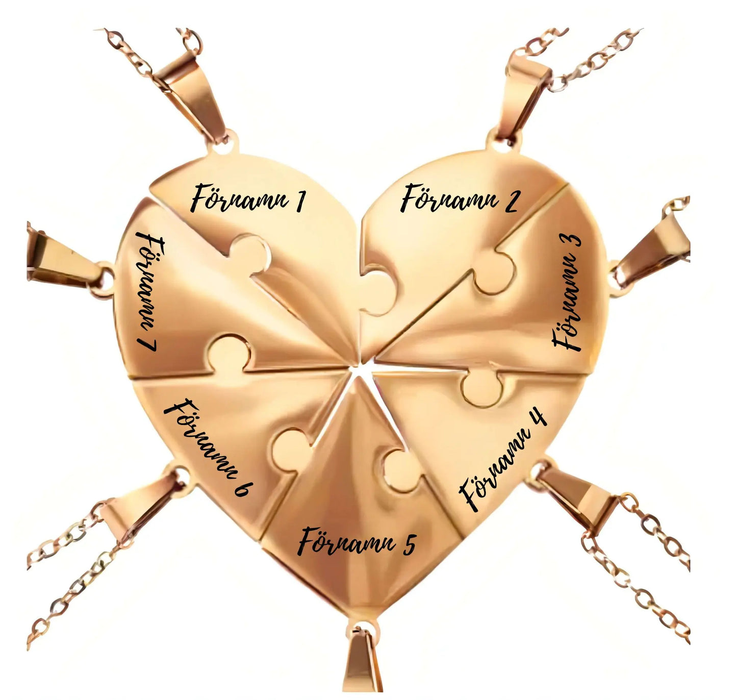 Personligt familjepusselhalsband