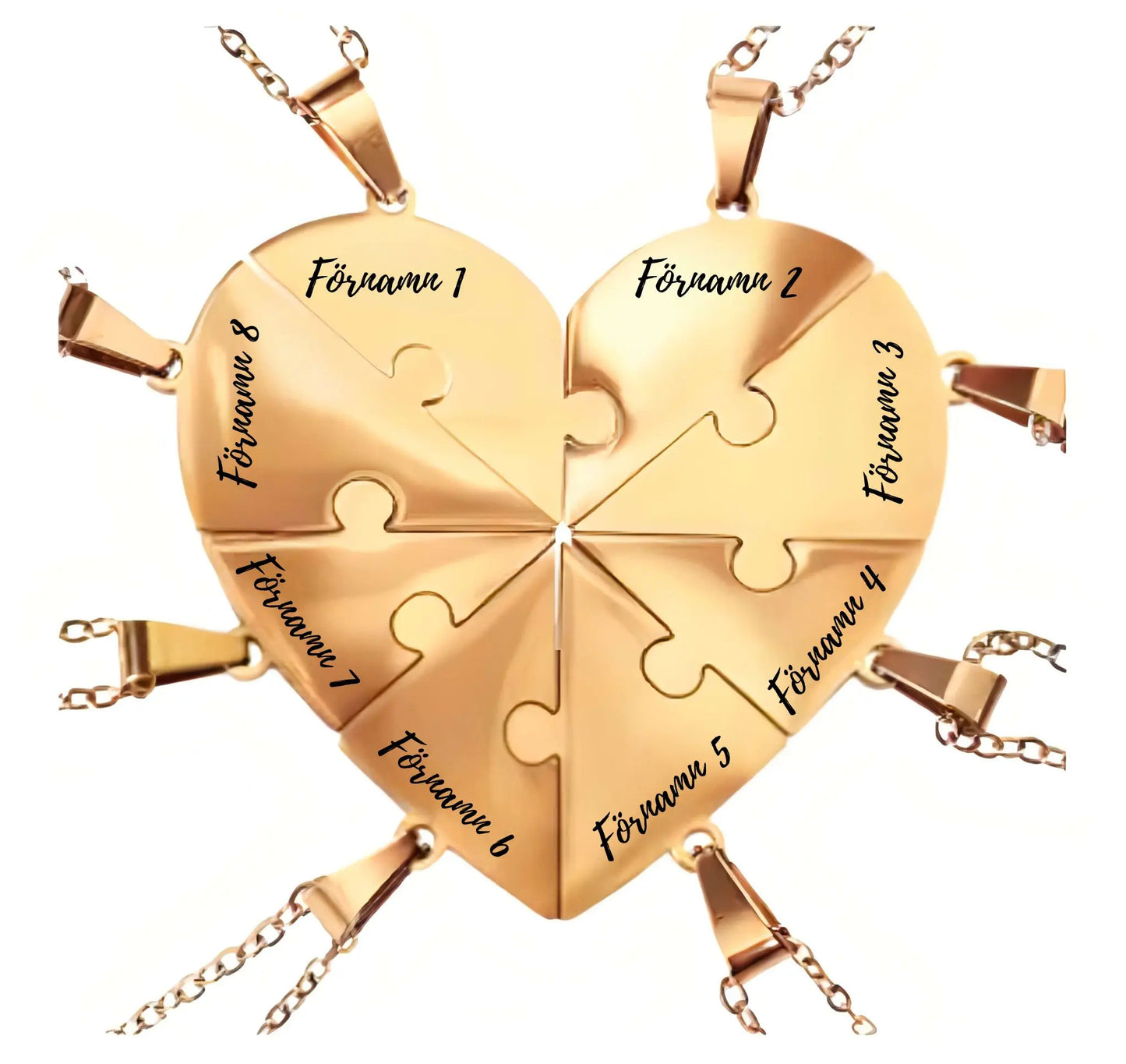 Personligt familjepusselhalsband