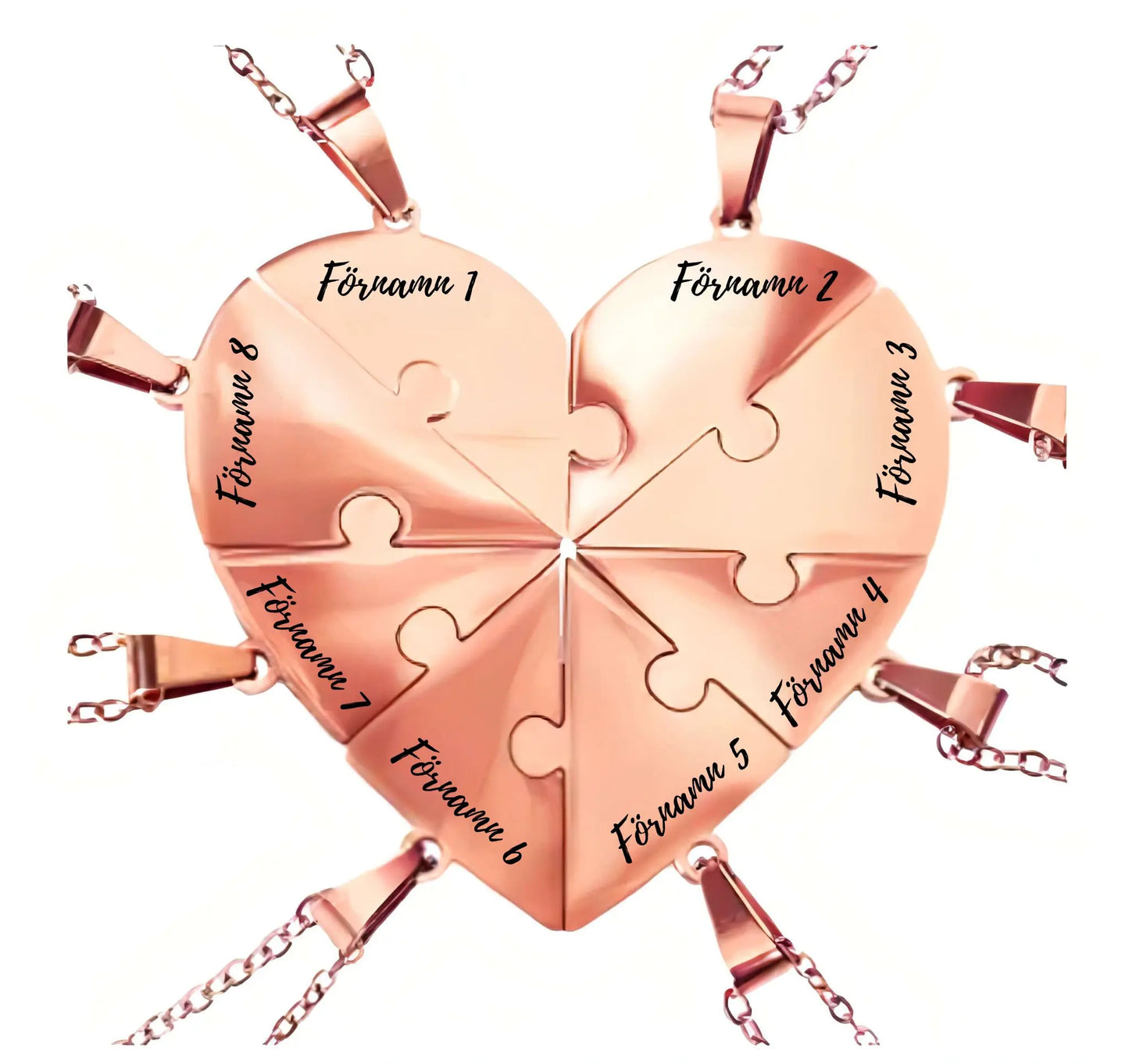 Personligt familjepusselhalsband