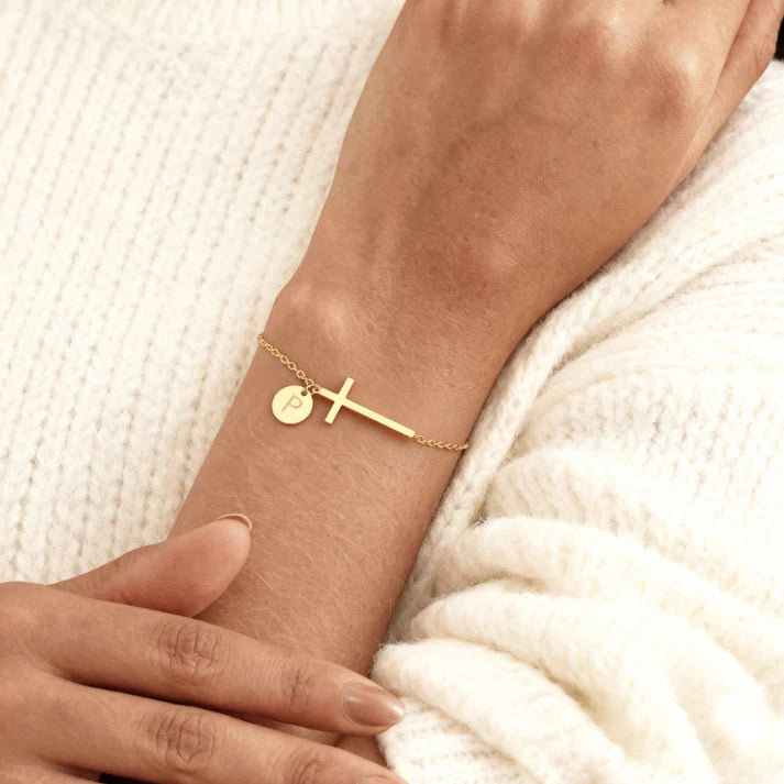 Sacred Signature – Personligt Korsarmband