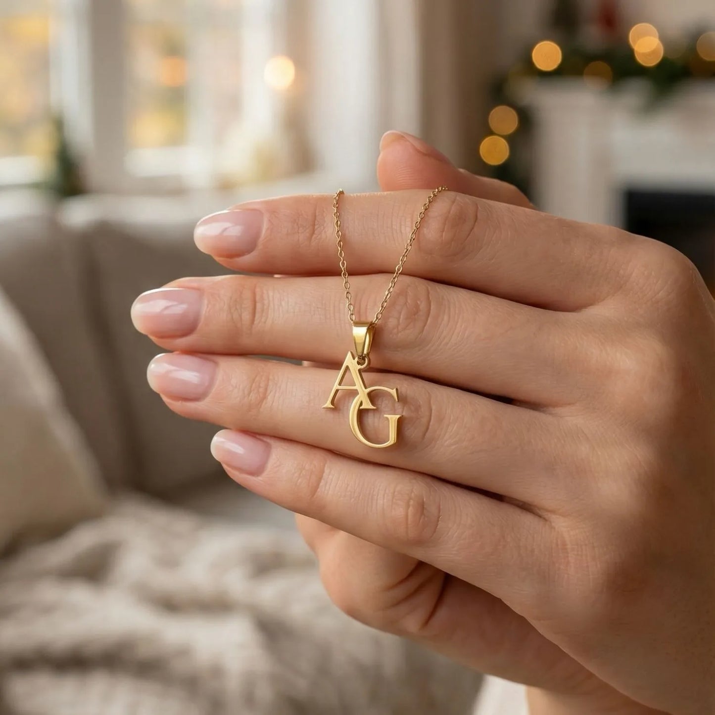 Personligt Initialhalsband