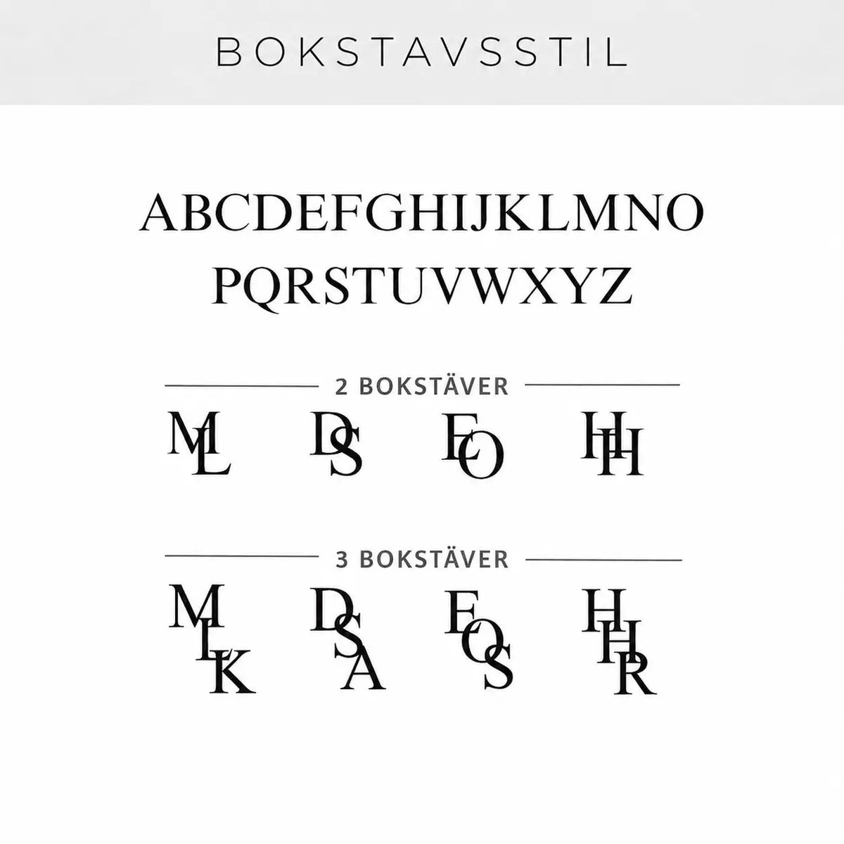 Personligt Initialhalsband
